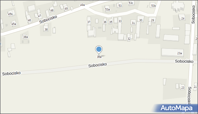 Sobocisko, Sobocisko, 36a, mapa Sobocisko
