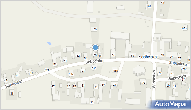 Sobocisko, Sobocisko, 55, mapa Sobocisko