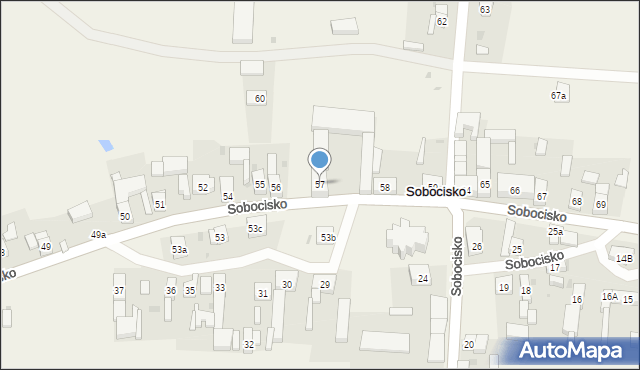 Sobocisko, Sobocisko, 57, mapa Sobocisko