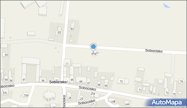 Sobocisko, Sobocisko, 67a, mapa Sobocisko