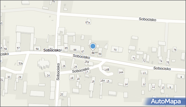 Sobocisko, Sobocisko, 68, mapa Sobocisko