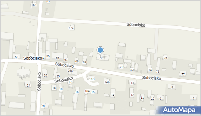Sobocisko, Sobocisko, 70, mapa Sobocisko