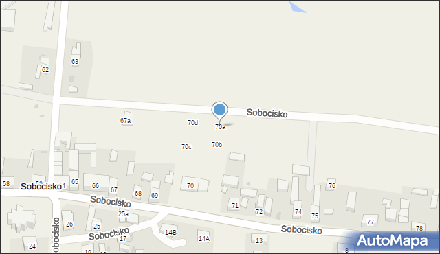 Sobocisko, Sobocisko, 70a, mapa Sobocisko