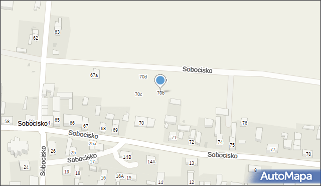 Sobocisko, Sobocisko, 70b, mapa Sobocisko