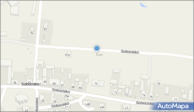 Sobocisko, Sobocisko, 70d, mapa Sobocisko