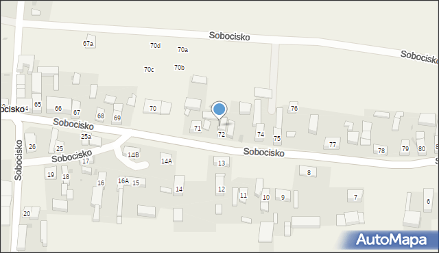 Sobocisko, Sobocisko, 72a, mapa Sobocisko