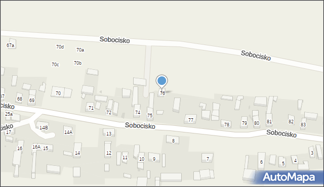 Sobocisko, Sobocisko, 76, mapa Sobocisko