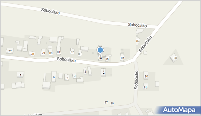 Sobocisko, Sobocisko, 84, mapa Sobocisko