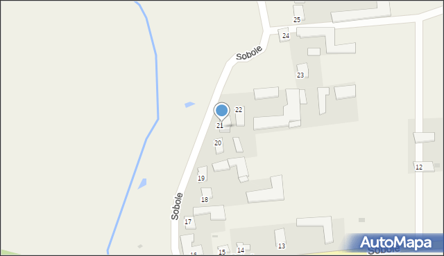 Sobole, Sobole, 21A, mapa Sobole
