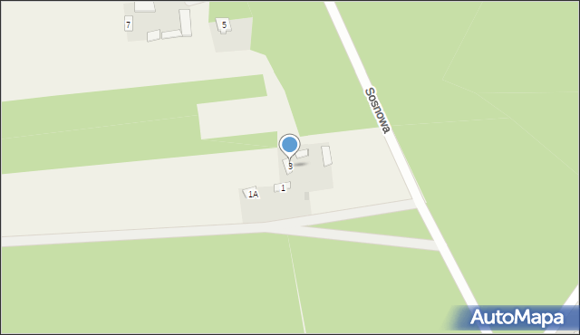 Sobolew, Sosnowa, 3, mapa Sobolew