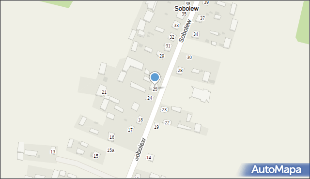 Sobolew, Sobolew, 25, mapa Sobolew