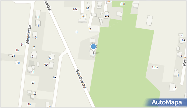 Sobolewo, Sobolewska, 7, mapa Sobolewo