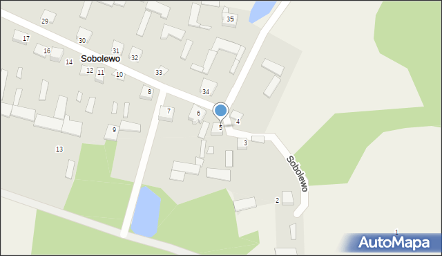 Sobolewo, Sobolewo, 5, mapa Sobolewo