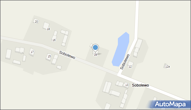 Sobolewo, Sobolewo, 14, mapa Sobolewo