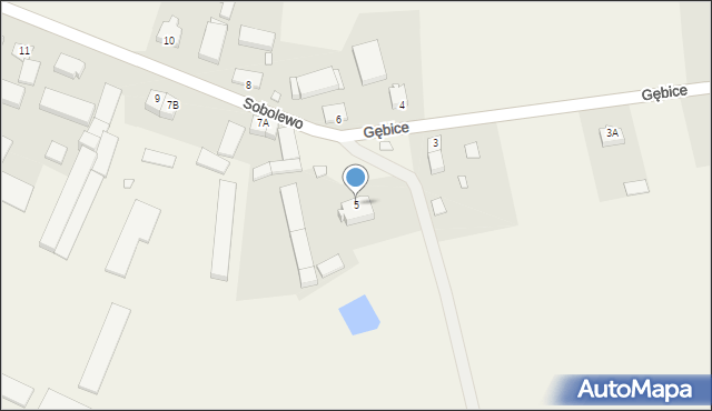 Sobolewo, Sobolewo, 5, mapa Sobolewo
