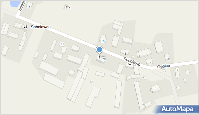 Sobolewo, Sobolewo, 9, mapa Sobolewo