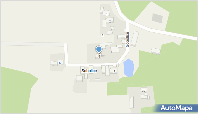 Sobolice, Sobolice, 5, mapa Sobolice