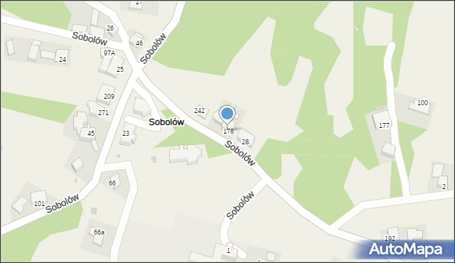 Sobolów, Sobolów, 178, mapa Sobolów