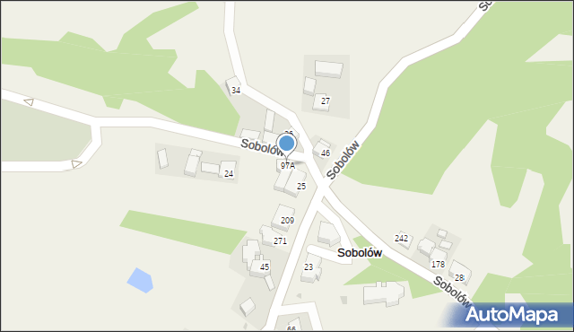 Sobolów, Sobolów, 97A, mapa Sobolów