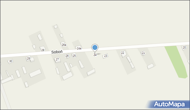 Soboń, Soboń, 24, mapa Soboń