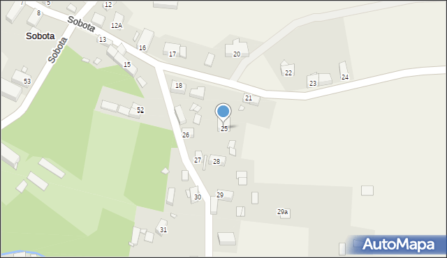 Sobota, Sobota, 25, mapa Sobota