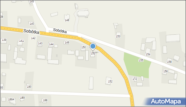 Sobótka, Sobótka, 151, mapa Sobótka