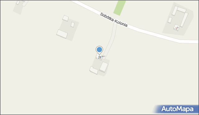 Sobótka-Kolonia, Sobótka-Kolonia, 18, mapa Sobótka-Kolonia