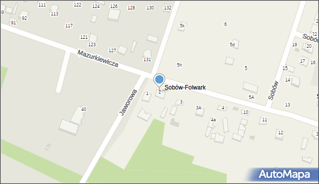 Sobów, Sobów, 2, mapa Sobów