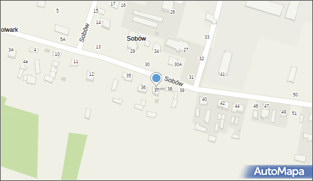 Sobów, Sobów, 37, mapa Sobów