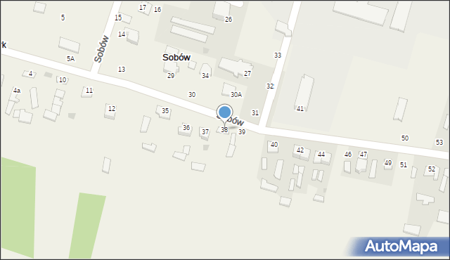Sobów, Sobów, 38, mapa Sobów