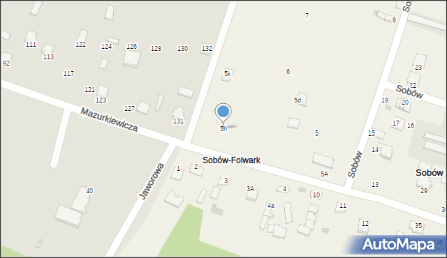 Sobów, Sobów, 5h, mapa Sobów