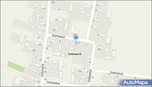 Sobowice, Sobowice, 35, mapa Sobowice