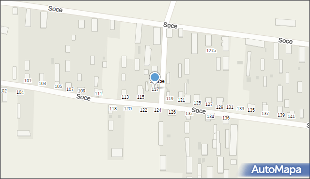 Soce, Soce, 117, mapa Soce
