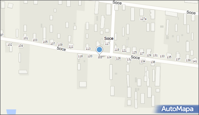 Soce, Soce, 122, mapa Soce