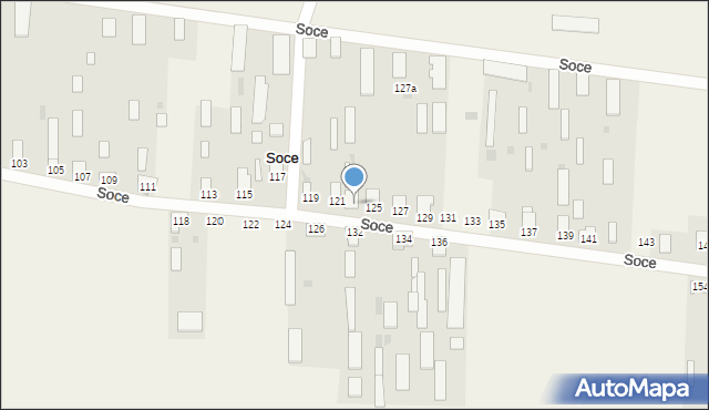 Soce, Soce, 123, mapa Soce