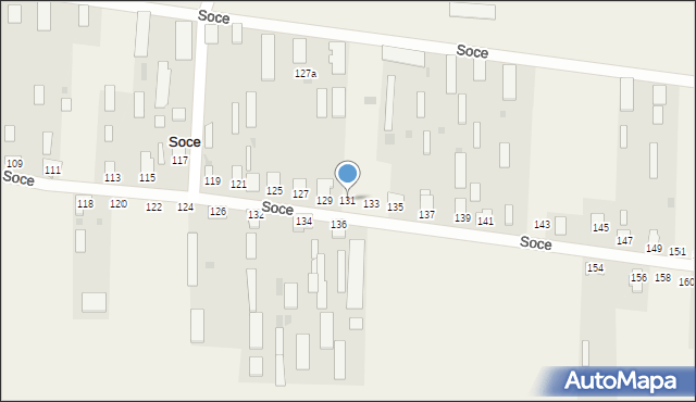 Soce, Soce, 131, mapa Soce