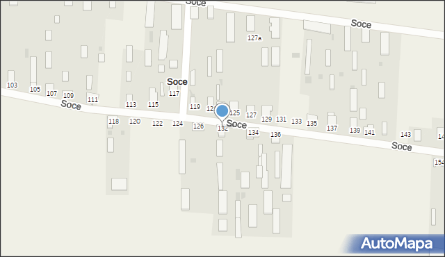 Soce, Soce, 132, mapa Soce