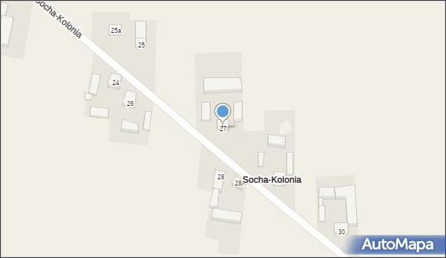 Socha-Kolonia, Socha-Kolonia, 27, mapa Socha-Kolonia
