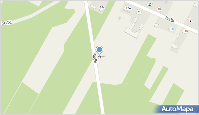 Soćki, Soćki, 38, mapa Soćki