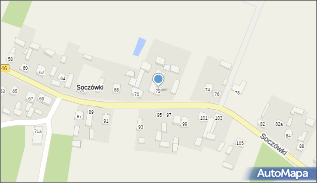 Soczówki, Soczówki, 72, mapa Soczówki