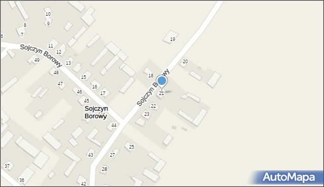 Sojczyn Borowy, Sojczyn Borowy, 21, mapa Sojczyn Borowy