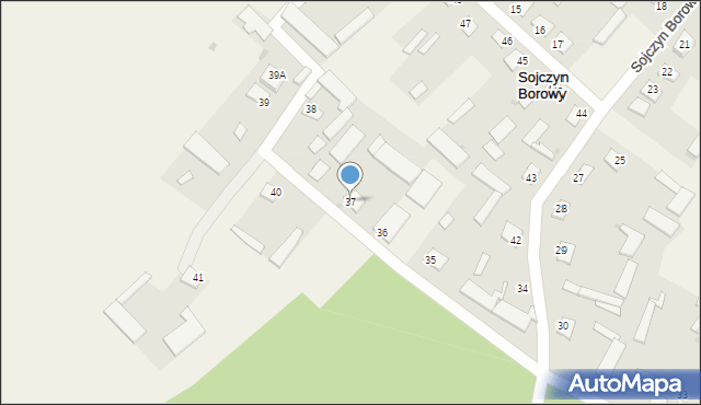 Sojczyn Borowy, Sojczyn Borowy, 37, mapa Sojczyn Borowy