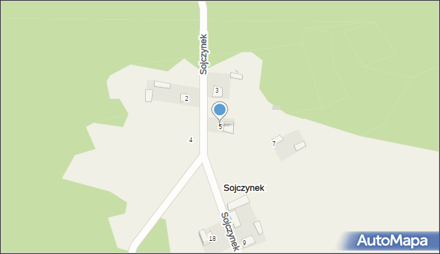 Sojczynek, Sojczynek, 5, mapa Sojczynek