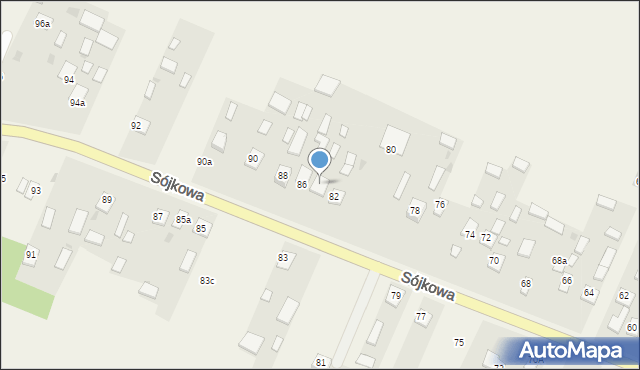 Sójkowa, Sójkowa, 84, mapa Sójkowa
