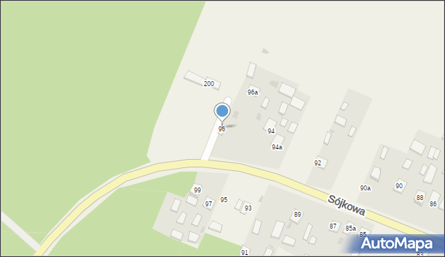 Sójkowa, Sójkowa, 96, mapa Sójkowa