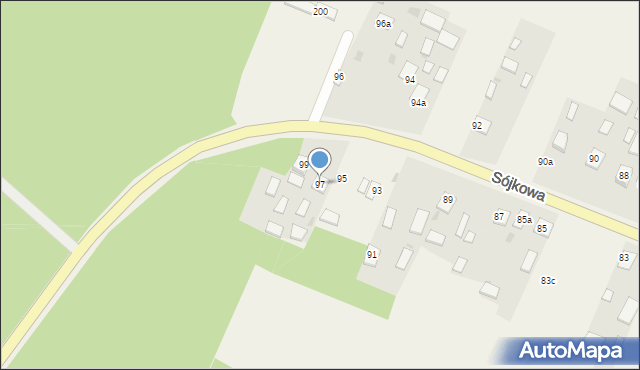 Sójkowa, Sójkowa, 97, mapa Sójkowa