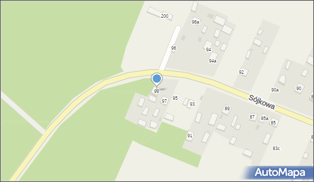 Sójkowa, Sójkowa, 99, mapa Sójkowa