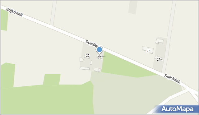 Sojkówek, Sojkówek, 26, mapa Sojkówek