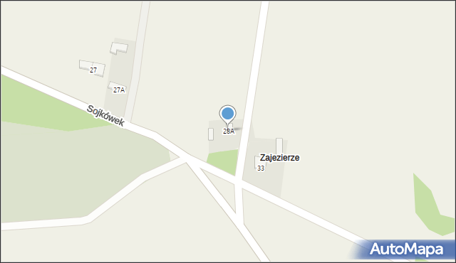 Sojkówek, Sojkówek, 28A, mapa Sojkówek