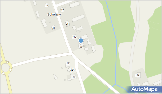 Sokolany, Sokolany, 24, mapa Sokolany